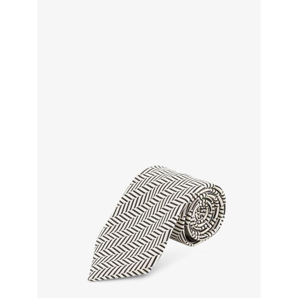 Tom Ford Men Silk Tie With Geometric Pattern